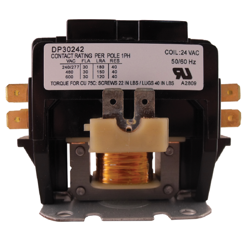 DP30242 Supco Contactor 30a 24V 2 Pole
