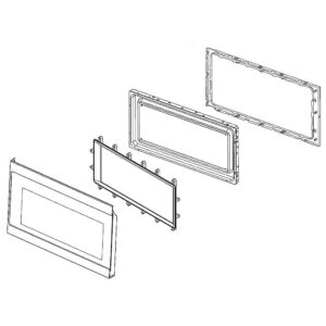 W10890777 Whirlpool Microwave Door