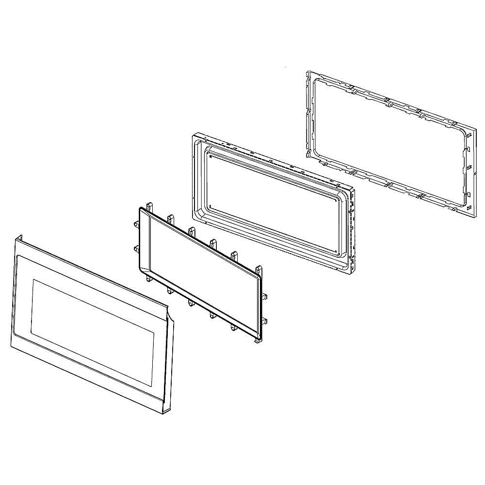 W10890777 Whirlpool Microwave Door