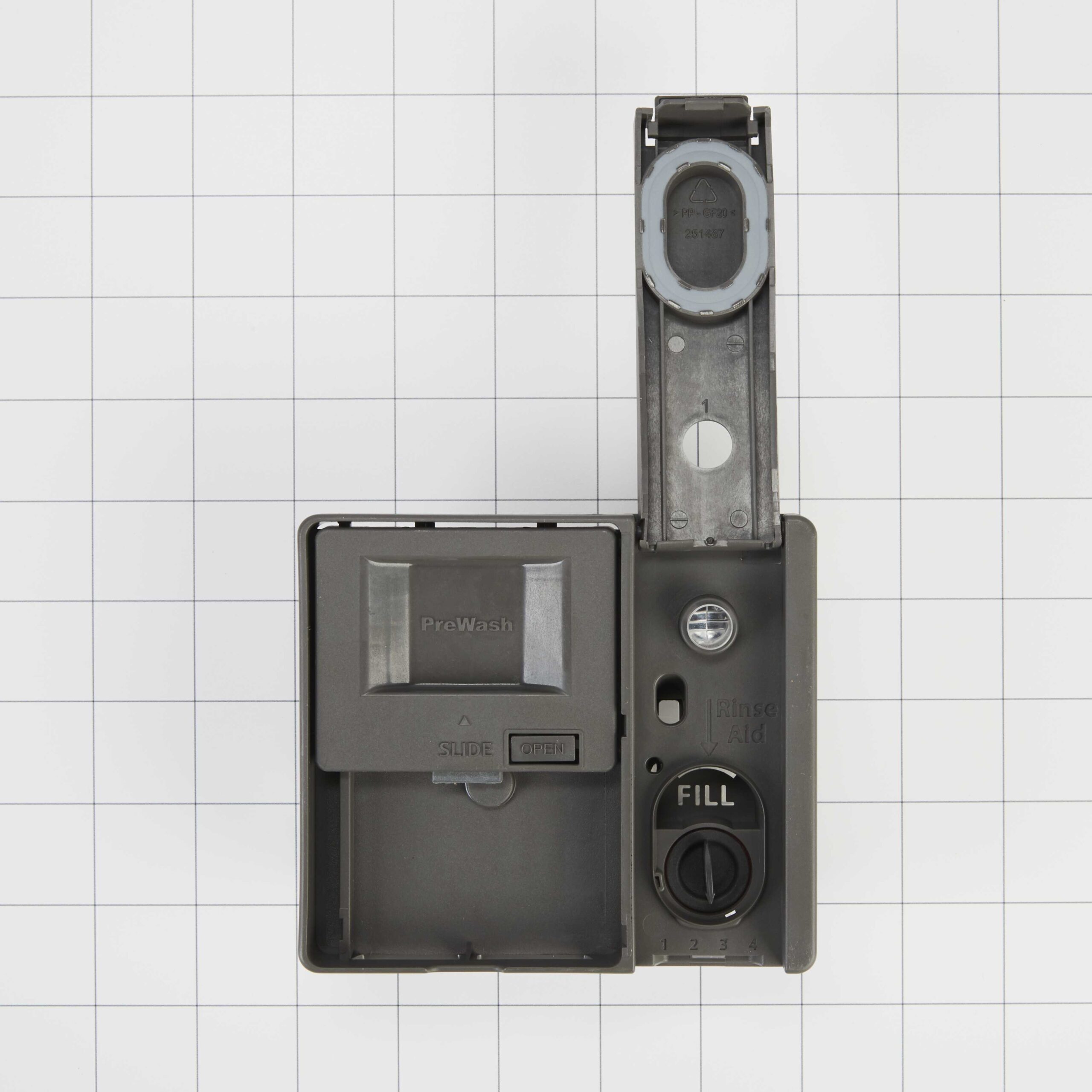 W10861000 Whirlpool Dishwasher Detergent Dispenser - Image 4