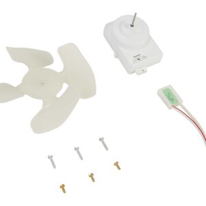 W10124096 Whirlpool Refrigerator Condenser Fan Motor Kit with Blade