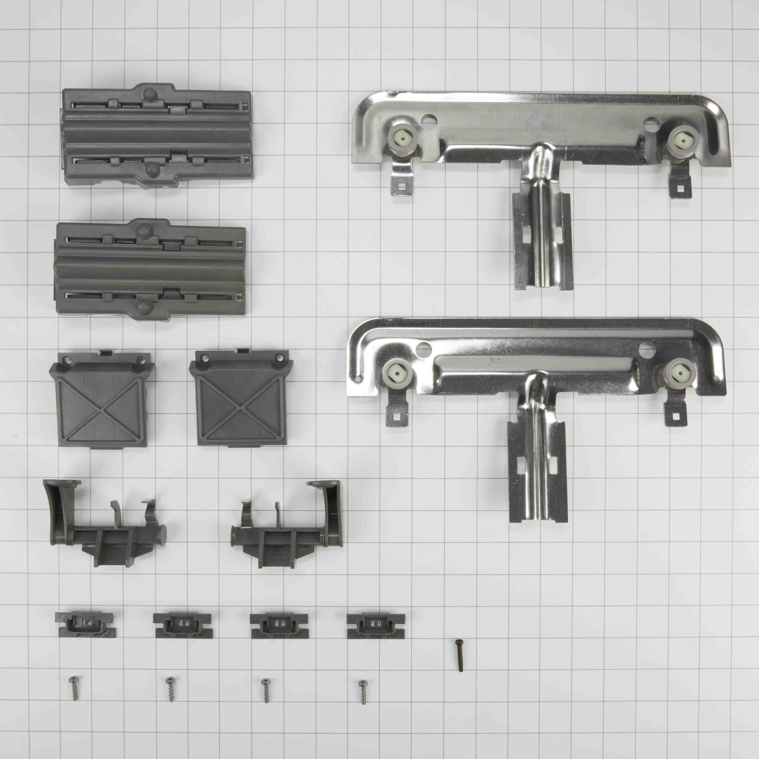 W10712394 Whirlpool Dishwasher Wheel and Arm Adjuster Kit - Image 2