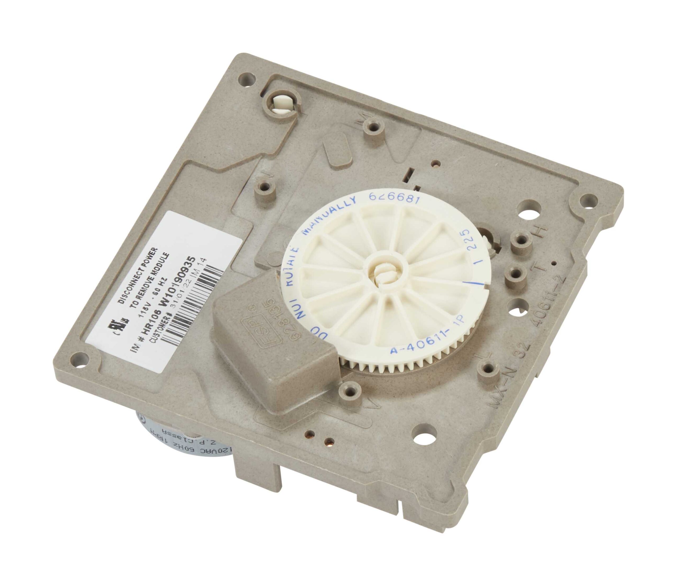 W10190935 Whirlpool Refrigerator Icemaker Motor Module Assembly