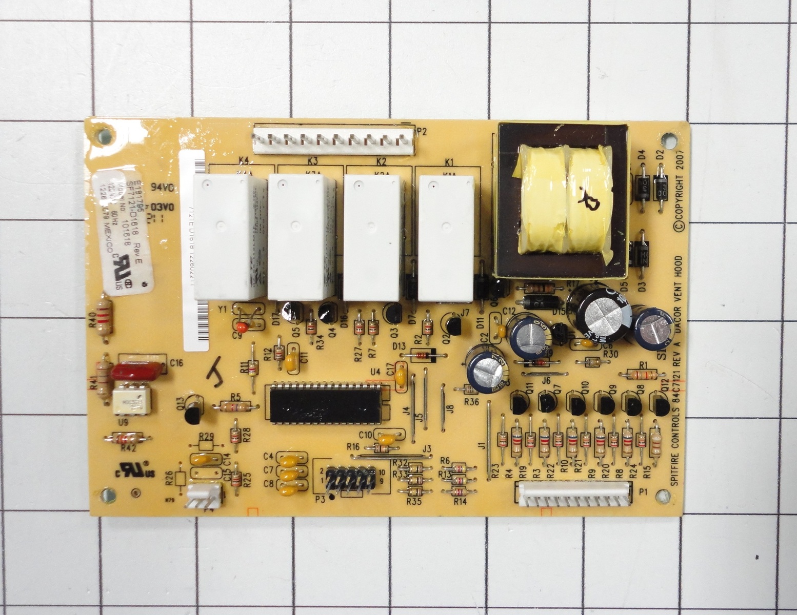 DE81-05285A Samsung Range Hood Service Controller Electronic