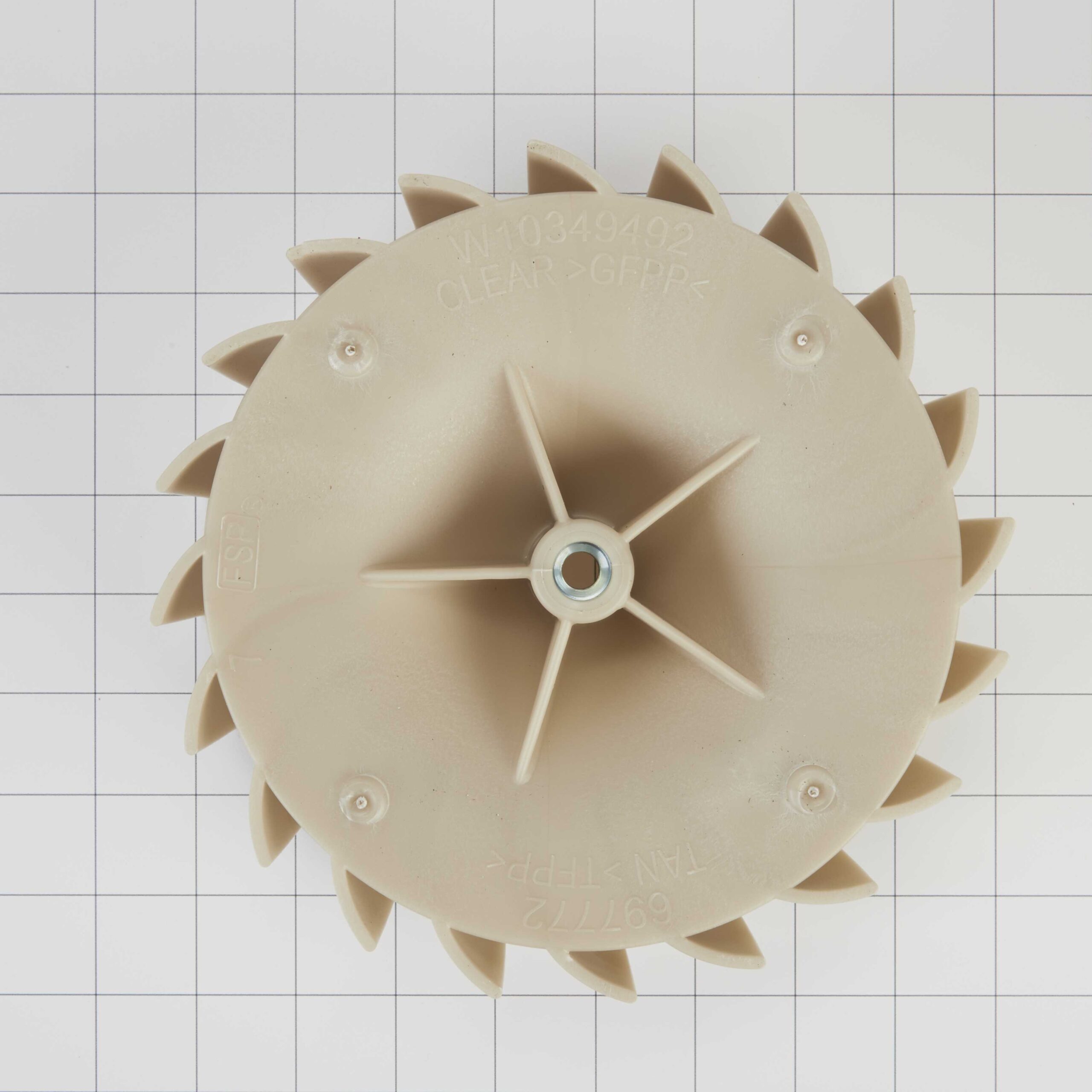 WP697772 Whirlpool Dryer Blower Wheel - Image 3