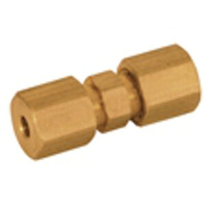65335 EZ-FLO 1/4" Compression BRASS UNION