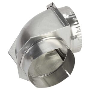 4396006RW Whirlpool 4" Dia. Dryer Close Aluminum Vent Elbow
