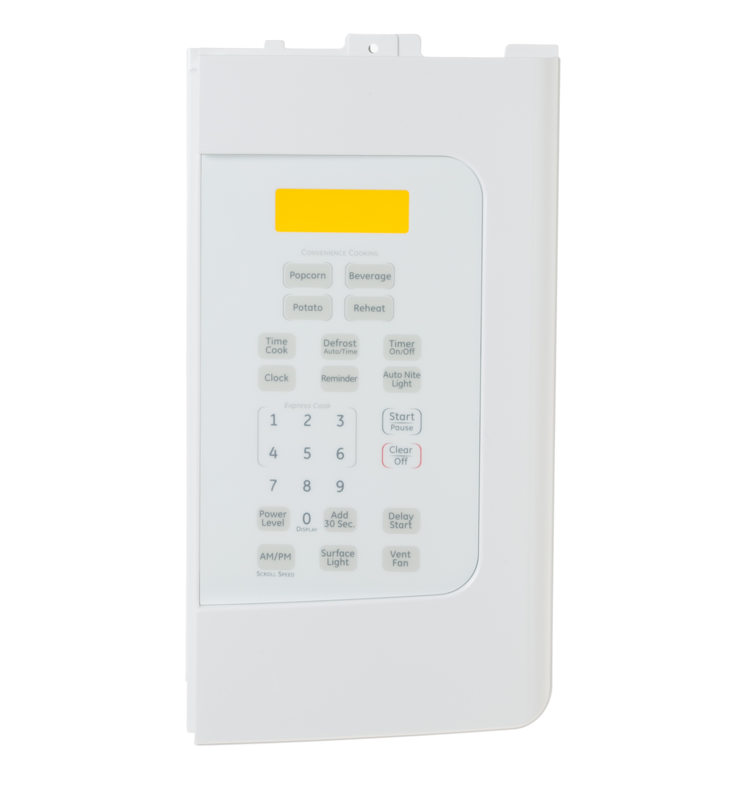 WB07X11043 GE Oven Control Panel Assembly White