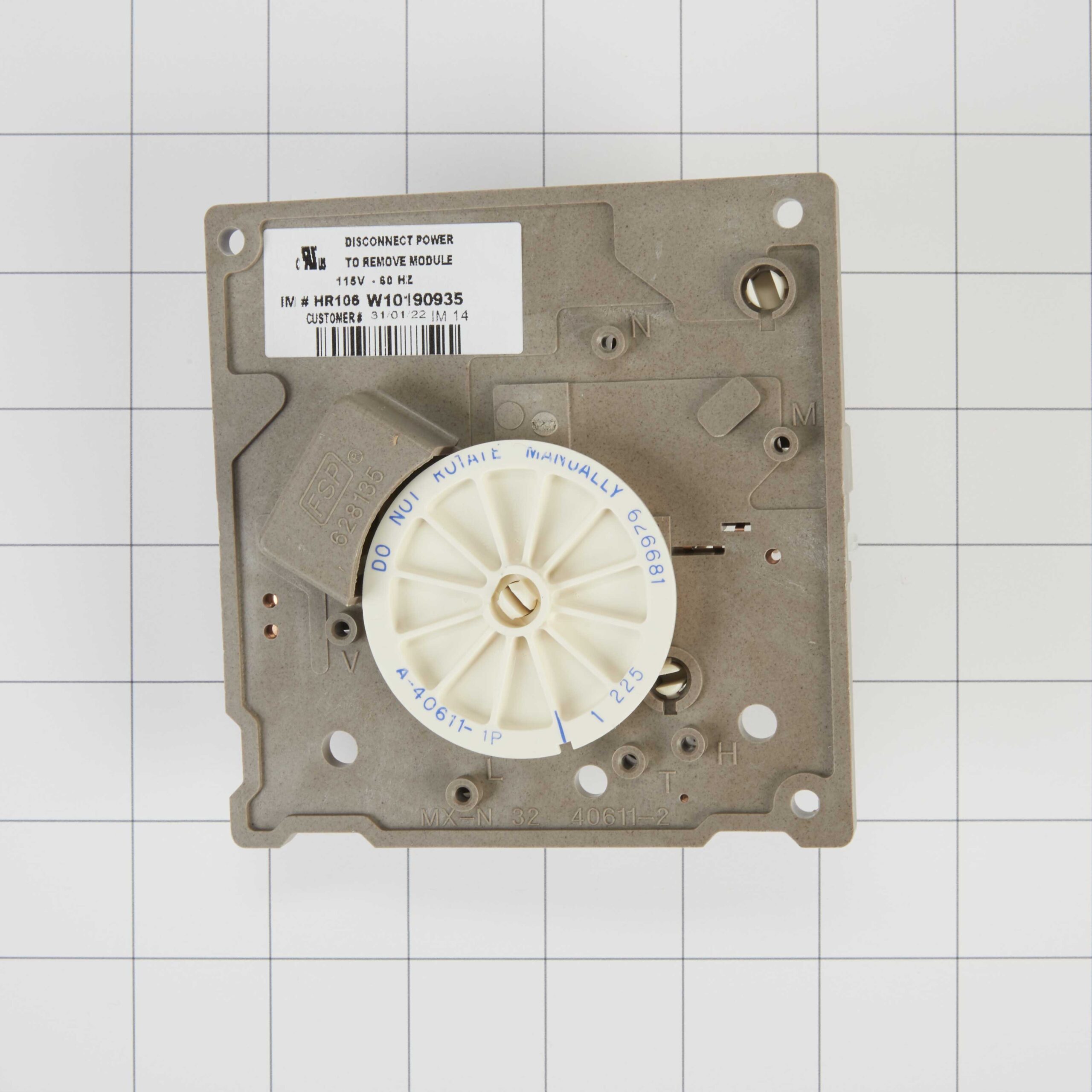 W10190935 Whirlpool Refrigerator Icemaker Motor Module Assembly - Image 2