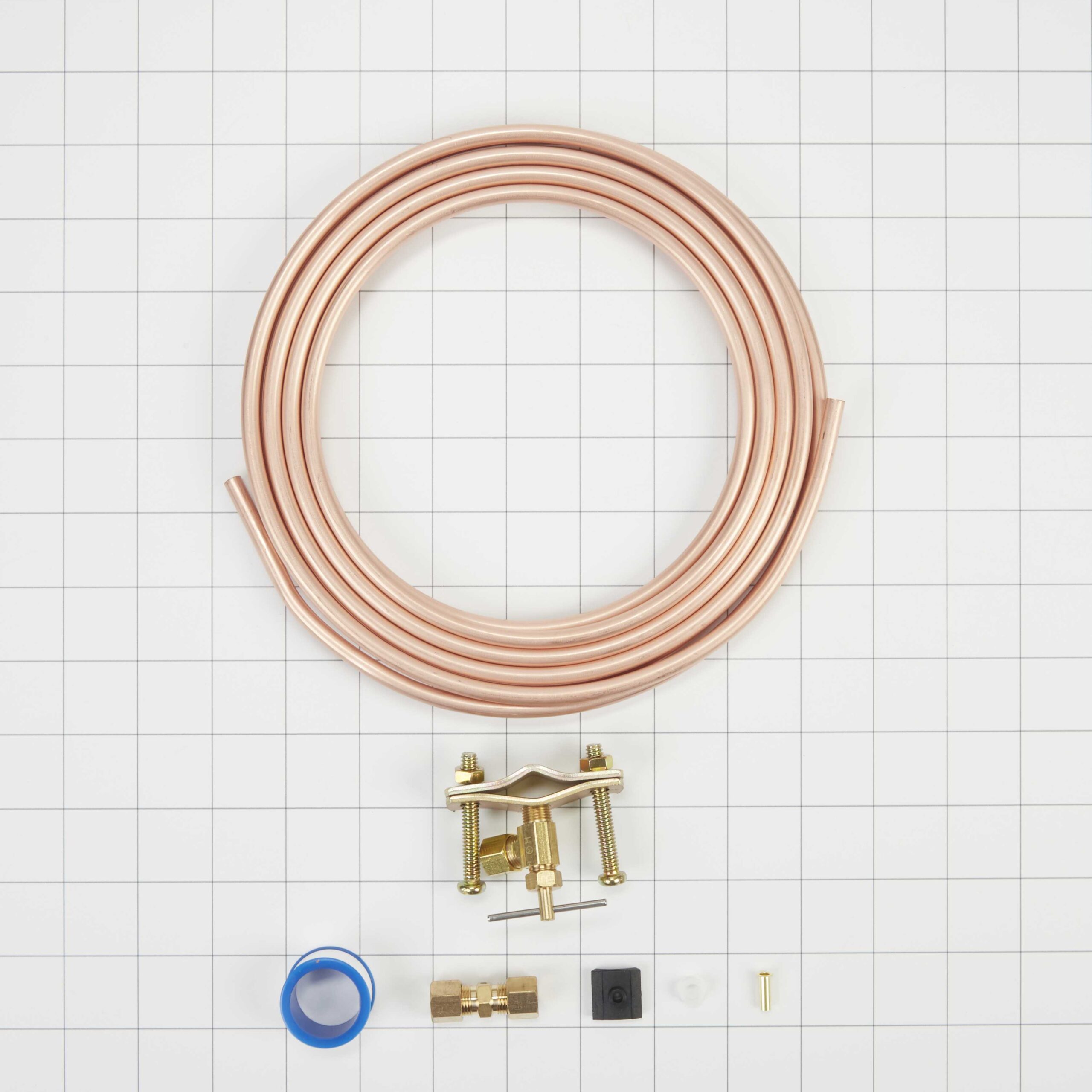 8003RP Whirlpool 25' 1/4" Copper Water Supply Line Kit - Image 2