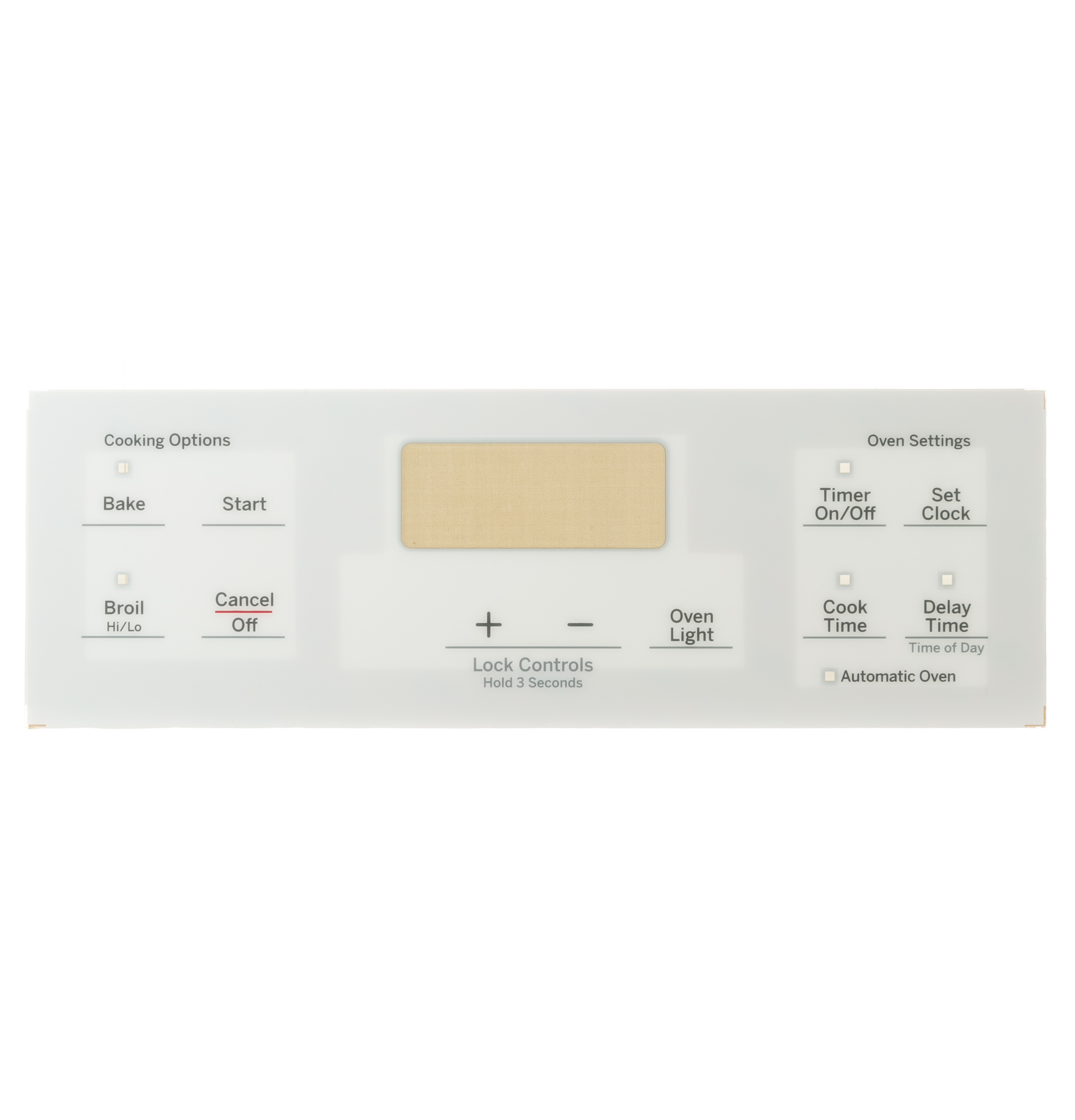 WB07X26699 GE Oven Overlay T09
