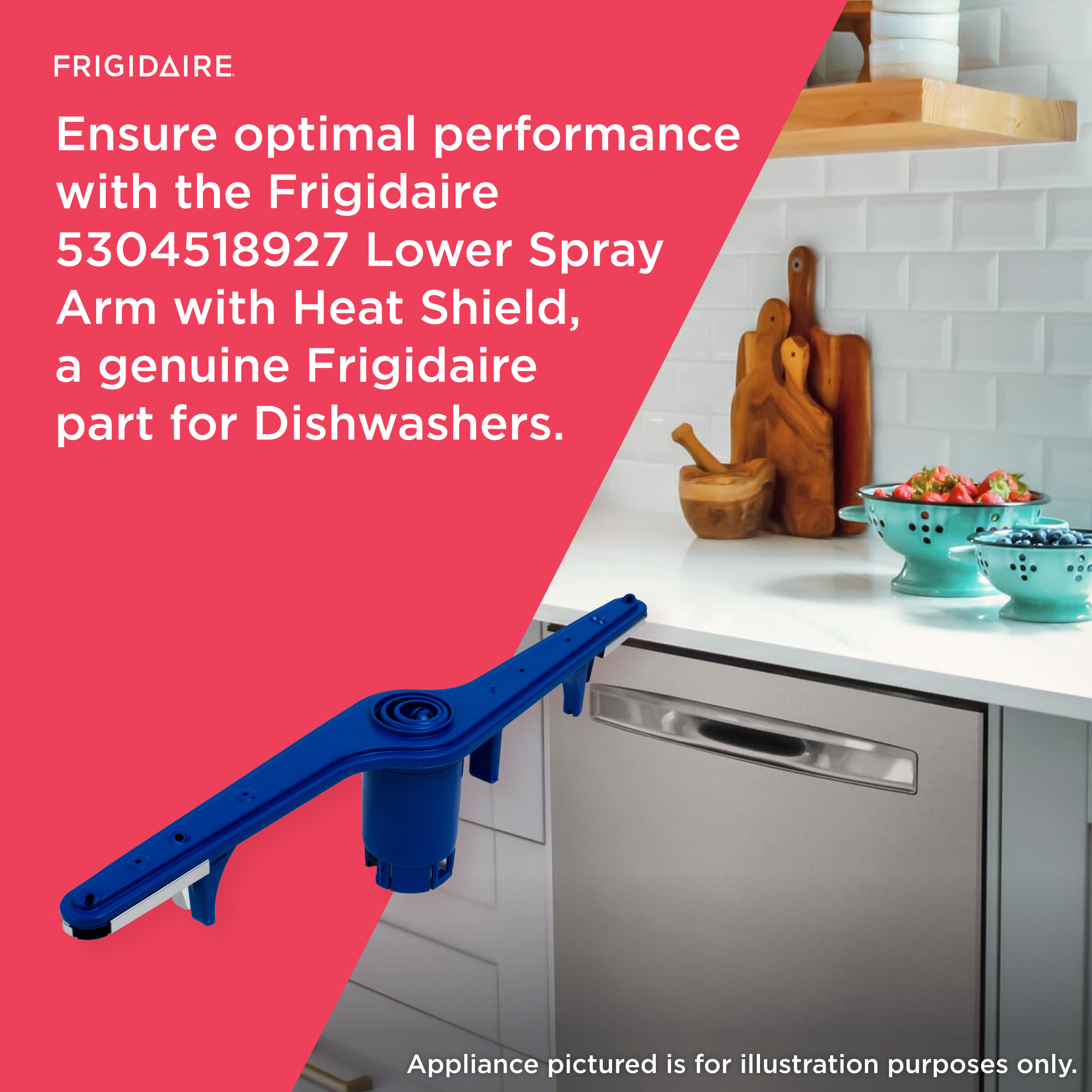 5304518927 Frigidaire Dishwasher Lower Wash Spray Arm - Image 6