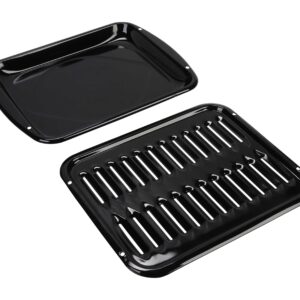 4396923 Whirlpool Gray Porcelian Broil Pan Set
