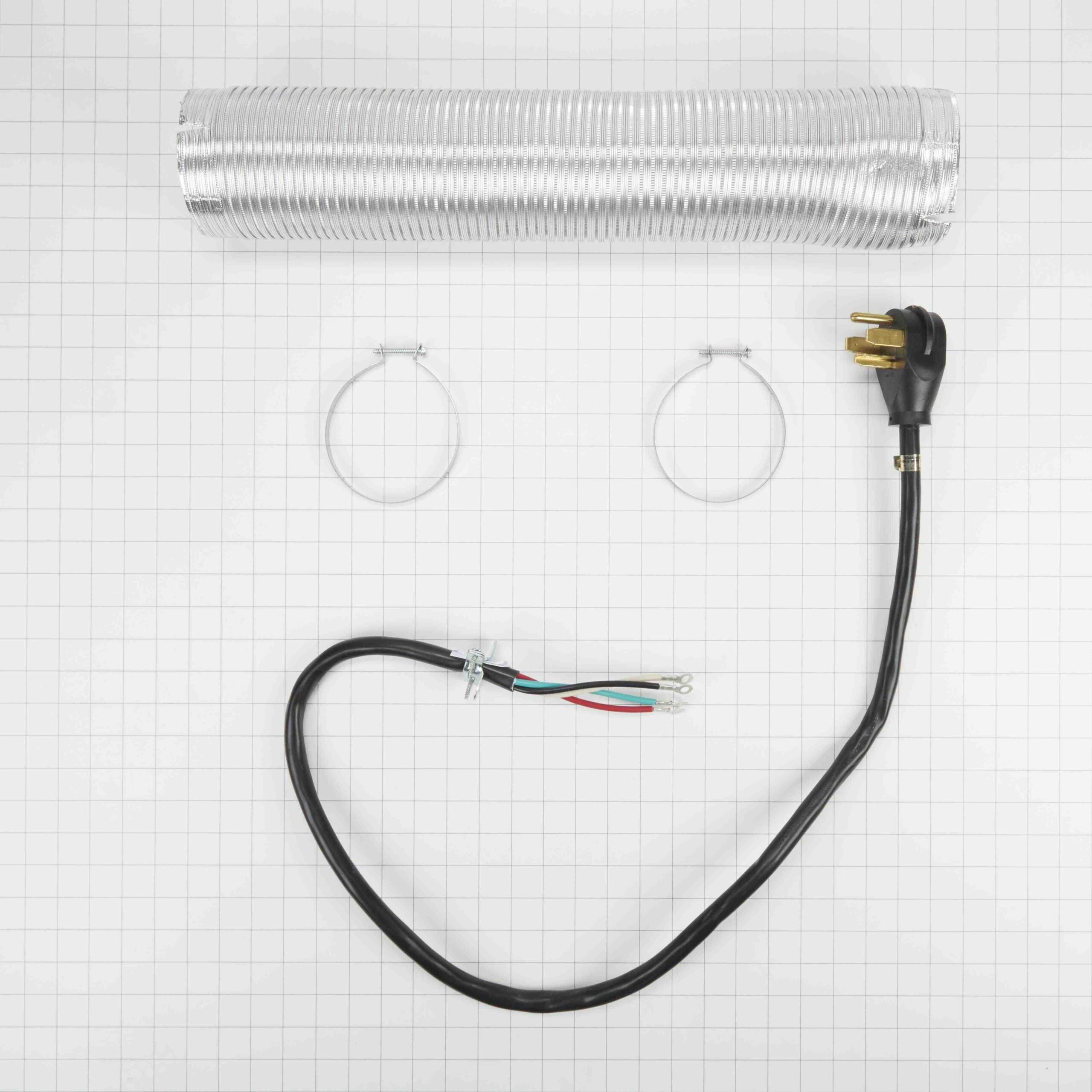 W10182830RB Whirlpool Electric Dryer Hook-Up Kit - Image 2