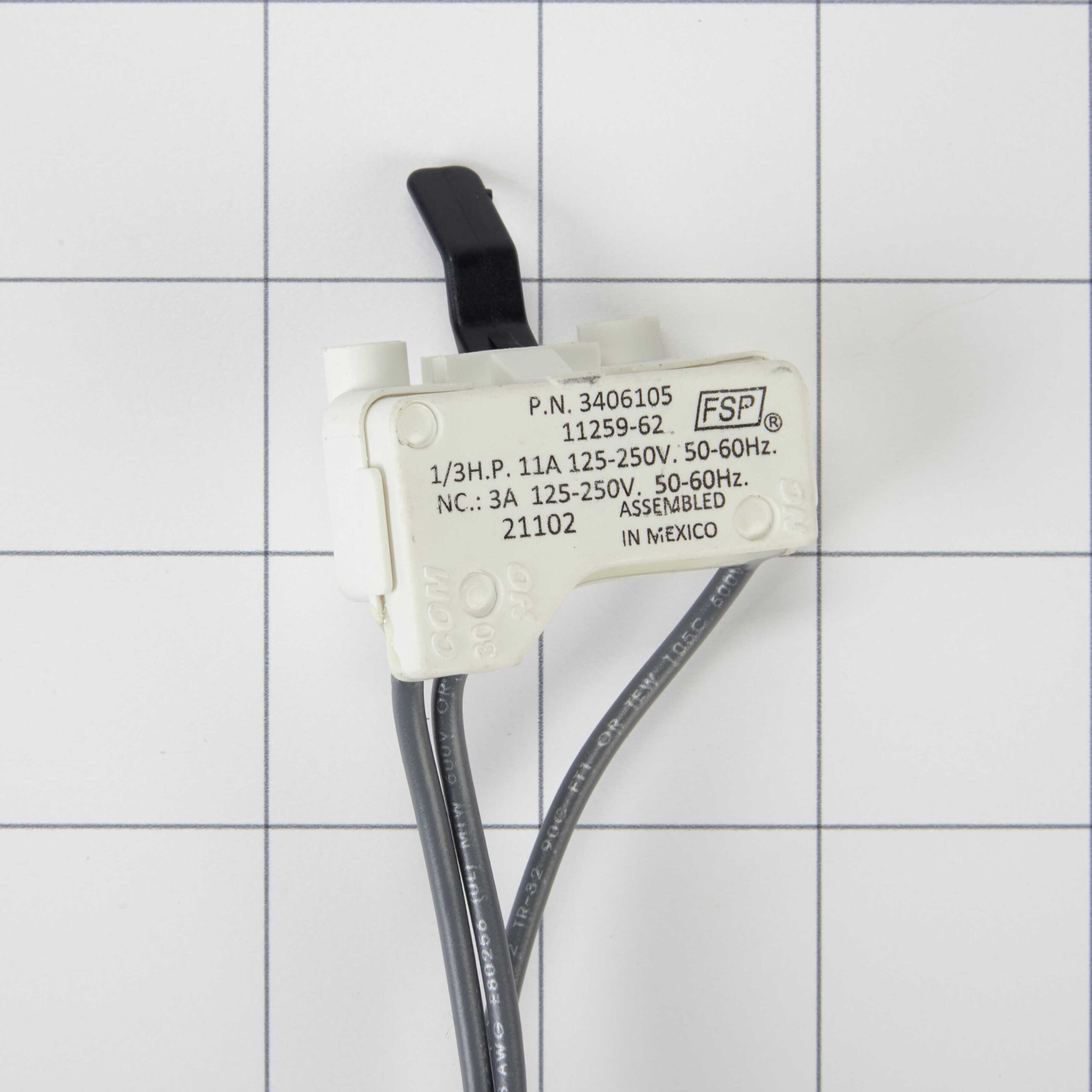 WP3406105 Whirlpool Door Switch - Image 4