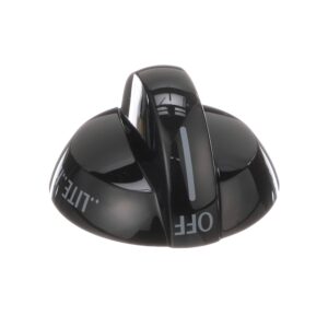 316220009 Frigidaire Oven Range Top Burner Valve Knob Black