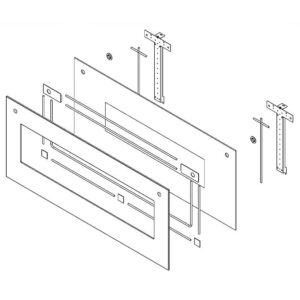 W11200398 Whirlpool Door Glass