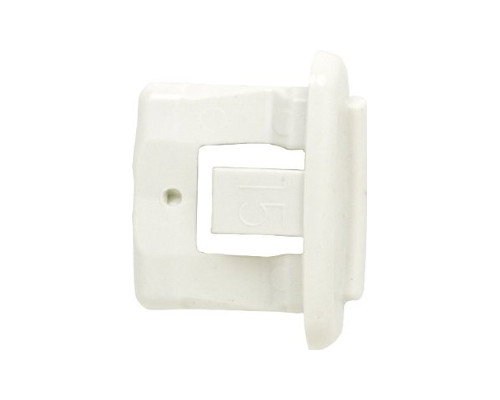 WD12X10304 GE Dishwasher Rack Slide Endcap (White)