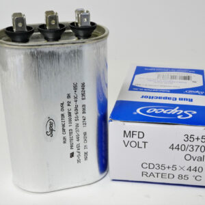 CD35+5X440 Supco 35+5 Mfd 440V Oval Cap.