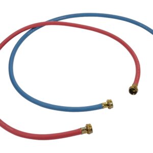 5' Commercial Grade Washer - Red and Blue Washer Fill Hoses, 2 Pack by Whirlpool