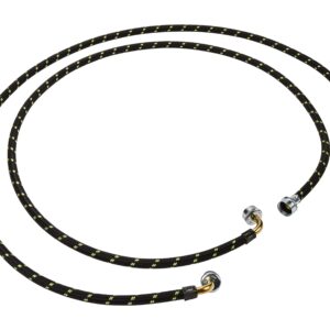 8212638RC Whirlpool 6' 90 Deg Gooseneck Nylon Braid Washer Fill Hose Kit - 2 Pack -