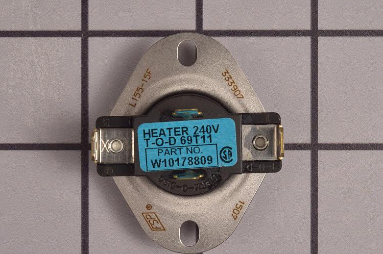 WPW10178809 Whirlpool Dryer Cycling Thermostat