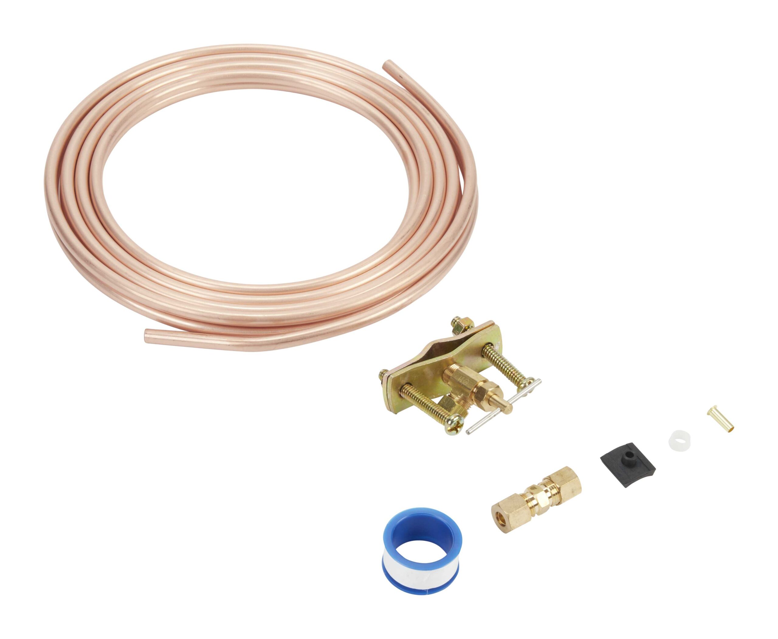 8003RP Whirlpool 25' 1/4" Copper Water Supply Line Kit