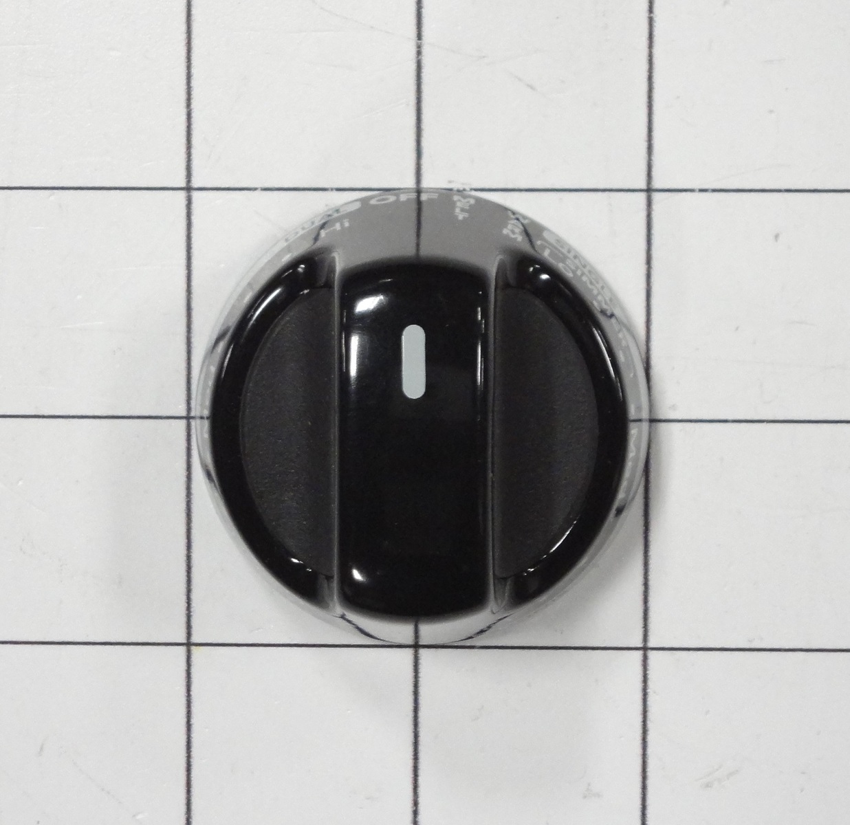 WPW10193255 Whirlpool Knob Black - Left Rear, Left Front, Right Rear