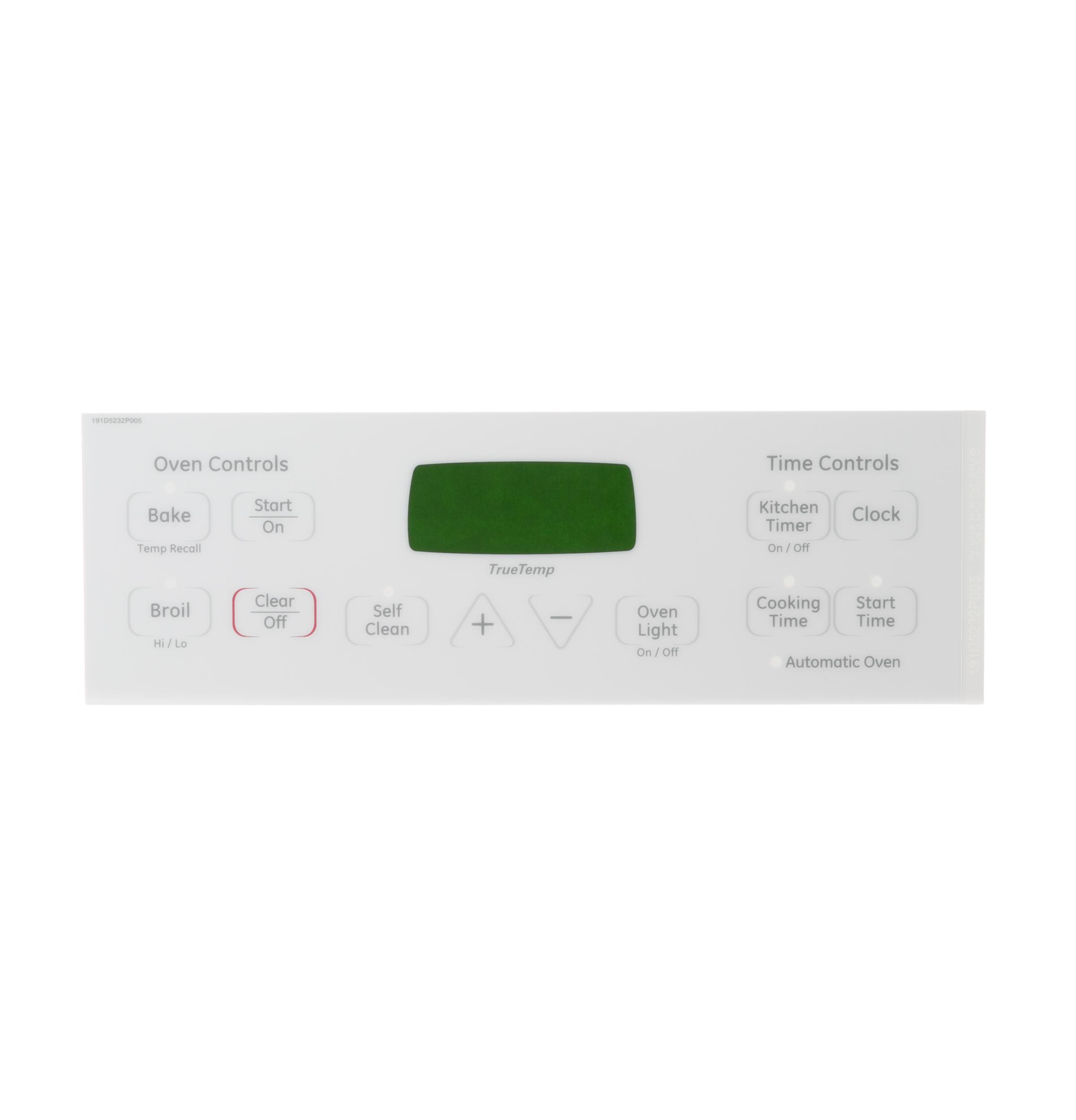 WB27T11006 GE Oven Overlay