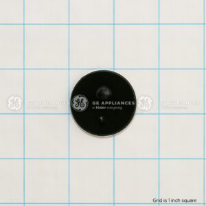 WR04X29375 GE Refrigerator GEA Badge Flat Chrome