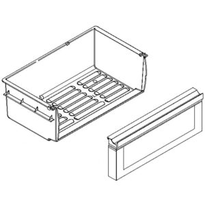 W10529578 Whirlpool Refrigerator Crisper Pan