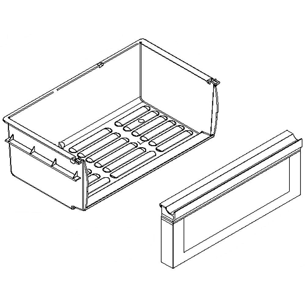 W10529578 Whirlpool Refrigerator Crisper Pan