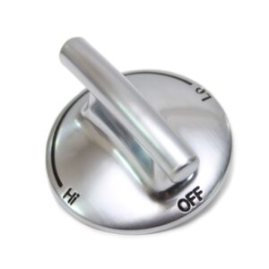 WP7733P410-60 Whirlpool Surface Burner Knob Stainless Steel
