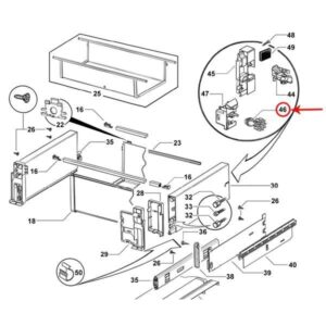 840390 Fisher & Paykel PINION ANTI-Rack Drawer