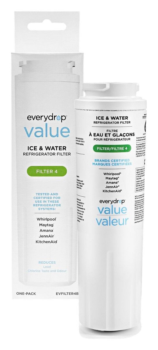 EVFILTER4 Whirlpool Everydrop Value Ice and Water Refrigerator Filter 4