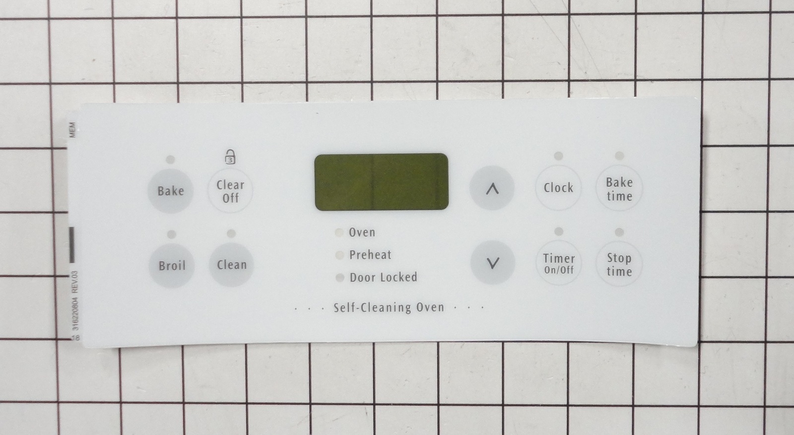 316220804 Frigidaire Oven Overlay
