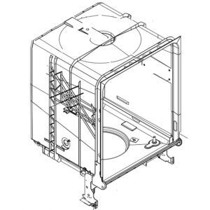 W10909756 Whirlpool Dishwasher Tub
