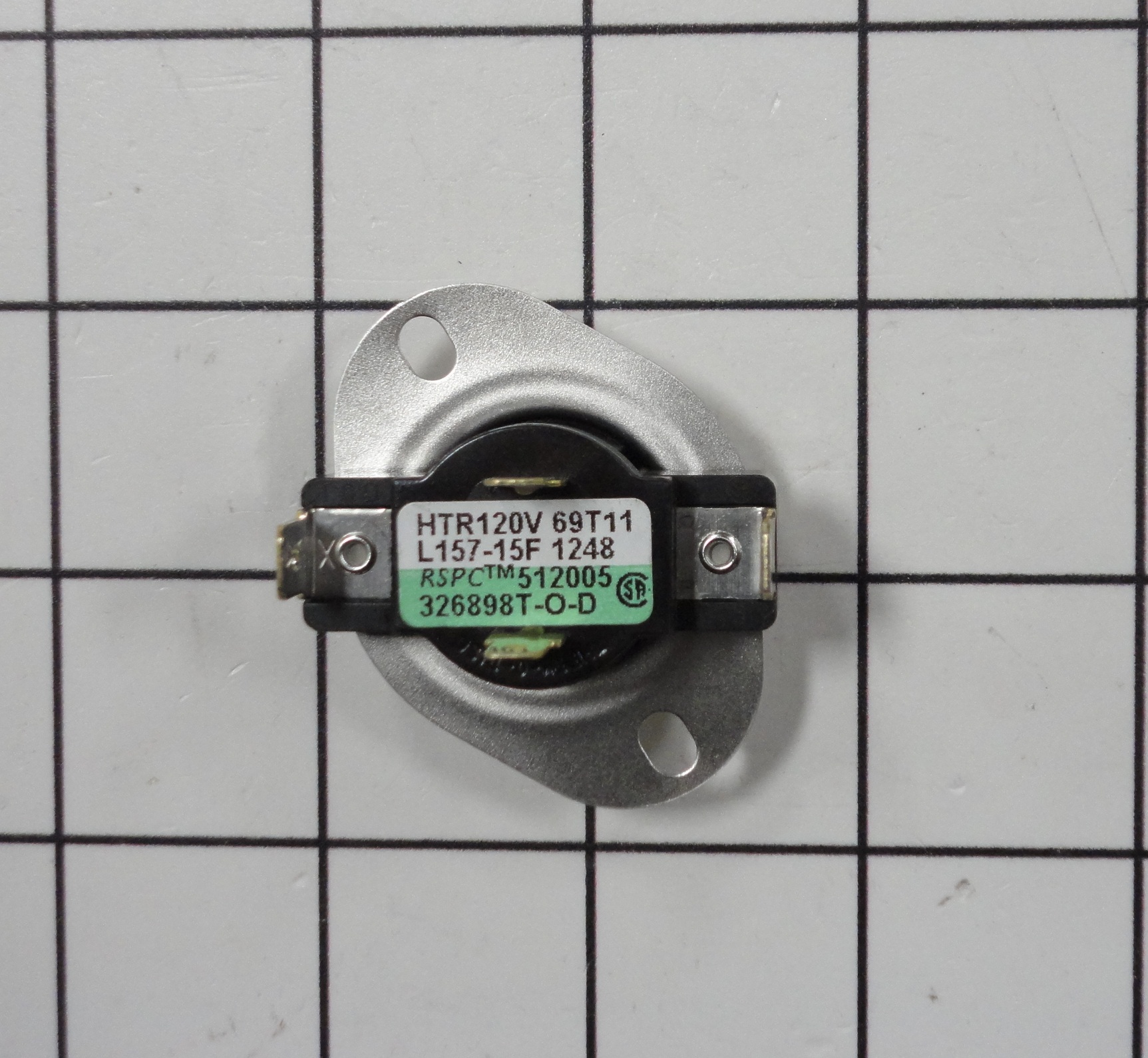 D512005 Speed Queen Thermostat,CYCLING(GREEN/WHI