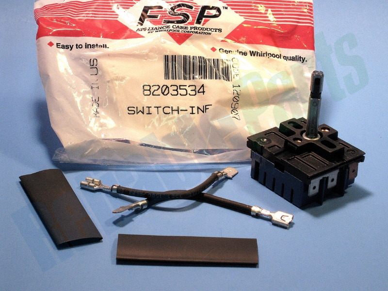 8203534 Whirlpool Range Cooktop Top Burner Infinite Switch - Image 6